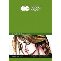 Happy. Color. Blok do rysunku. ART, biały, A3, 300g, 15 arkuszy 300 g 15 kartek
