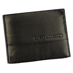 Skórzany rozbudowany stylowy męski portfel. Coveri