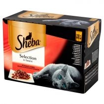Sheba. Selection mokra karma dla kota soczyste smaki w sosie 12x85 g[=]