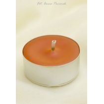 Świeca tealight z wosku pszczelego - pomarańczowa