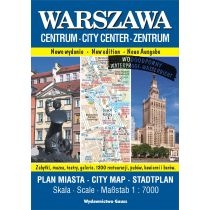 Warszawa - Centrum. Plan miasta w skali 1:7 000 (wersja wodoodporna)
