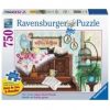 Puzzle 750 el. Kot na pianinie. Ravensburger