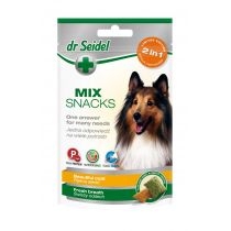 Dr. Seidel. Smakołyki mix 2w1 przysmak dla psów na piękną sierść i świeży oddech 90 g[=]