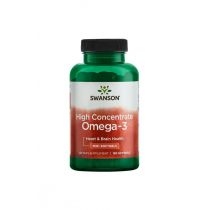 Swanson. Omega-3 High. Concentrate - suplement diety 120 kaps.