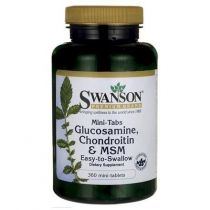 Swanson. Glukozamina / Chondroityna / MSM mini tabs. Suplement diety 360 tab.