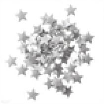 Dalprint. Koraliki gwiazdki 1,5 cm srebrne 60 szt.
