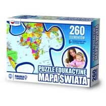 Puzzle 260 el. Mapa świata. Zachem