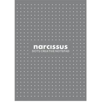 Narcissus. Blok. A4 szary kropki 80 kartek 1 szt.