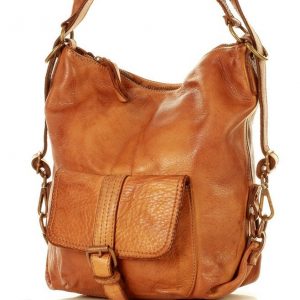 Torba skórzana dla wymagających z opcją plecak old school leather bag - MARCO MAZZINI camel