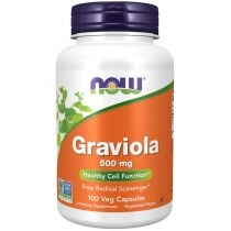 Now. Foods. Graviola 500 mg suplement diety 100 kaps.