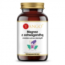 Yango. Magnez z ashwagandhą z dodatkiem szafranu i wit. B6 - suplement diety 90 kaps.