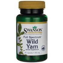 Swanson. Full. Spectrum. Wild. Yam 400 mg. Suplement diety 60 kaps.