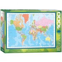 Puzzle 1000 el. Modern. Map of the. World. Eurographics