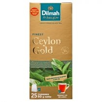 Dilmah. Finest. Ceylon. Gold. Klasyczna czarna herbata 25 x 2 g[=]