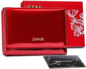 Skórzany damski portfel. Lorenti 15-09-SH RFID