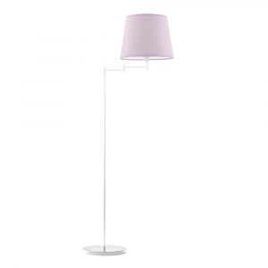 Lampa stojąca podłogowa, Asti, 63x165 cm, jasnofioletowy klosz