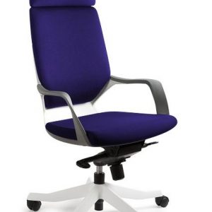 Fotel, krzesło biurkowe, Apollo, biały, navyblue