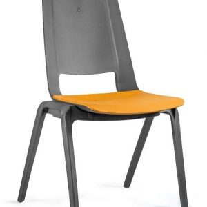 Krzesło do poczekalni, konferencyjne, fila, pomarańczowy