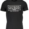 T-SHIRT MĘSKI Z KRÓTKIM RĘKAWEM GUESS JEANS CZARNY