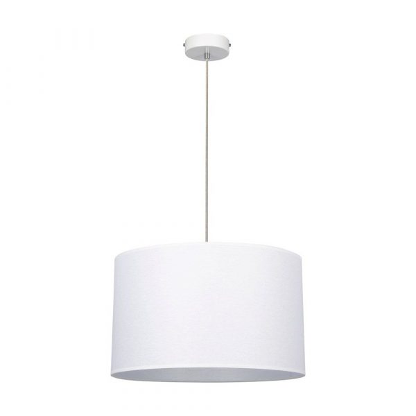 Prosta lampa wisząca, Manja, 40x120 cm, biały, transparentny