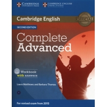 Complete. Advanced. Workbook with. Answers with. Audio. CD. 2nd. Edition