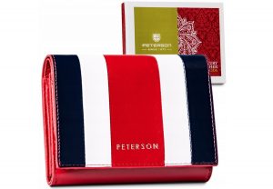 Kompaktowy portfel damski ze skóry naturalnej - Peterson