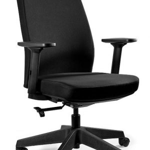 Fotel obrotowy, ergonomiczny, Work, czarny