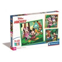 Puzzle 3x48 el. Super. Kolor. Mickey/Minnie. Clementoni