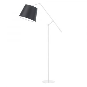 Regulowana lampa podłogowa, Foya, 77x170 cm, czarny klosz