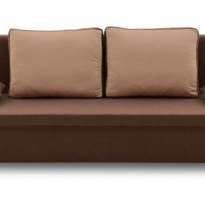 Kanapa rozkładana, poduszki, Sony 2, 193x78x67 cm, brąz, cappucino