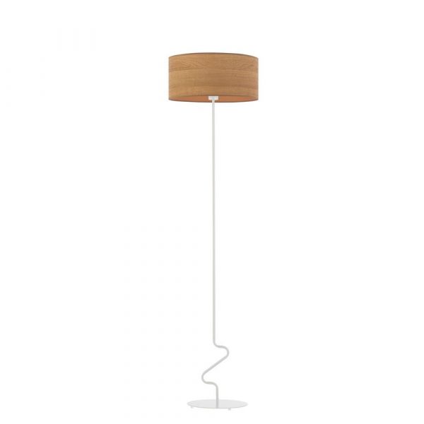 Lampa podłogowa, Jersey eco, 40x166 cm, klosz dąb sonoma