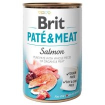 Brit. Pate & meat dog karma mokra dla psów salmon łosoś 400 g[=]
