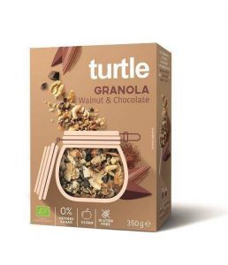 Turtle − Granola orzech włoski-czekolada bezglutenowa. BIO − 350 g[=]