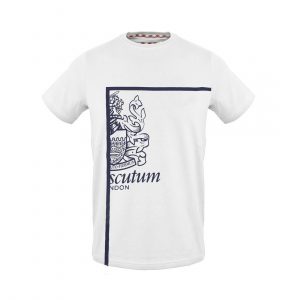 Koszulka. T-shirt marki. Aquascutum model. TSIA127 kolor. Biały. Odzież męska. Sezon: Wiosna/Lato