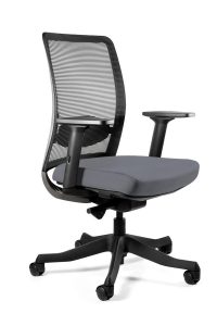 Fotel biurowy, ergonomiczny, Anggun - M, slategrey, czarny