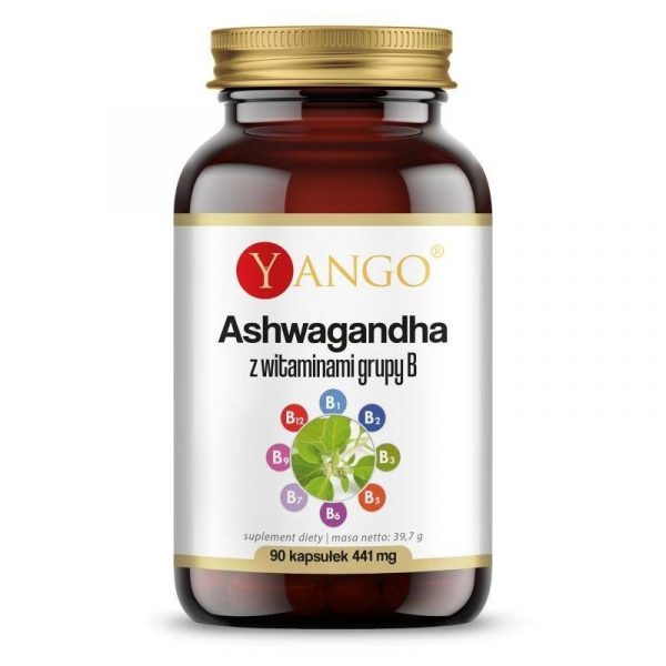 Yango − Ashwagandha z witaminami grupy. B − 90 kaps.