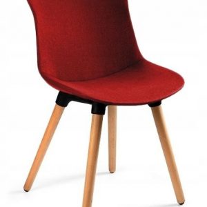 Krzesło do jadalni, salonu, easy mr, kolor czerwony