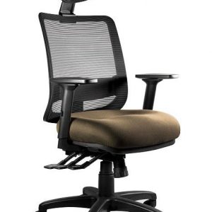 Fotel ergonomiczny do biura, Saga. Plus, taupe