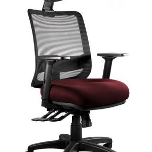 Fotel ergonomiczny do biura, Saga. Plus, cocoa