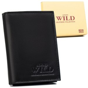 Skórzany portfel męski z zabezpieczeniem antykradzieżowym - Always. Wild