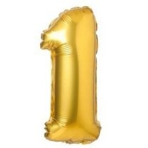 Balon foliowy matowy złoty 1 69cm