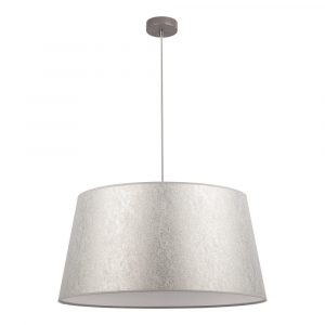 Lampa wisząca, sufitowa, Prata, 60x130 cm, szary, transparentny, srebrny