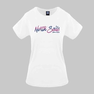 Koszulka. T-shirt marki. North. Sails model 9024310 kolor. Biały. Odzież damska. Sezon: Cały rok