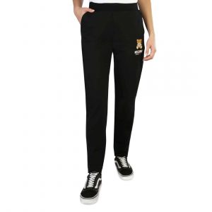 Dresowe spodnie marki. Moschino model 4329-9004 kolor. Czarny. Odzież damska. Sezon: Jesień/Zima
