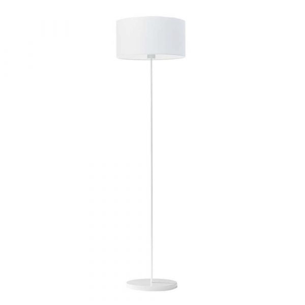 Lampa podłogowa stojąca, Werona, 40x156 cm, biały klosz