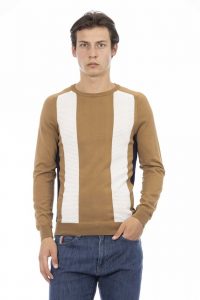 Swetry marki. Baldinini. Trend model 6037_ROVIGO kolor. Brązowy. Odzież męska. Sezon: