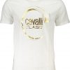 T-SHIRT MĘSKI Z KRÓTKIM RĘKAWEM Cavalli. Class. I BIAŁY