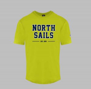 Koszulka. T-shirt marki. North. Sails model 9024060 kolor. Zółty. Odzież męska. Sezon: Cały rok