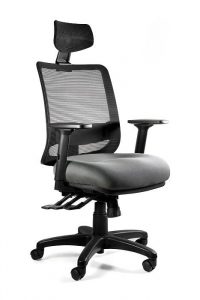 Fotel ergonomiczny do biura, Saga. Plus, slategrey