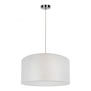 Lampa wisząca, Prata, 50x120 cm, chrom, transparentny, srebrny